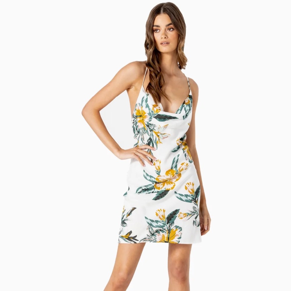 Le Salty Label Eden Mini Dress Papaya Size S